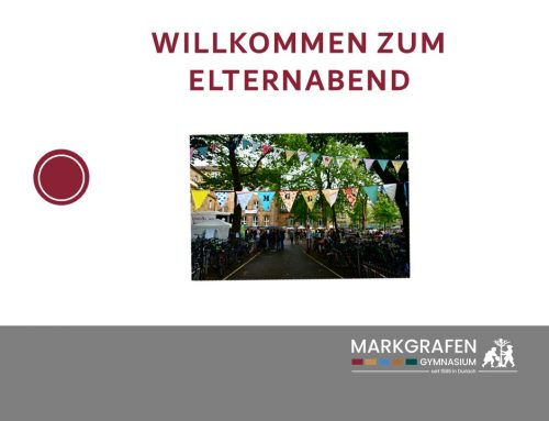 Elternabende am 8.10. und 14.10.