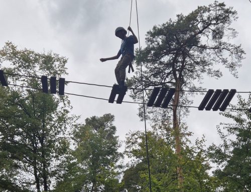 Die neuen 8. Klassen im Outdoorpark